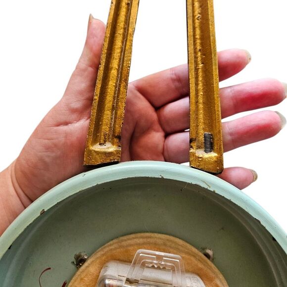 Vintage Henri Lagin French Art Nouveau Ormolu Banjo Clock - 24 in by 8 in - Picture 6 of 6